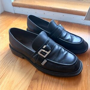 Black Leather Loafers